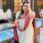 Shamna Kasim Instagram - Thank u so much for this beautiful onam attire ❤️ @mizhi_boutique