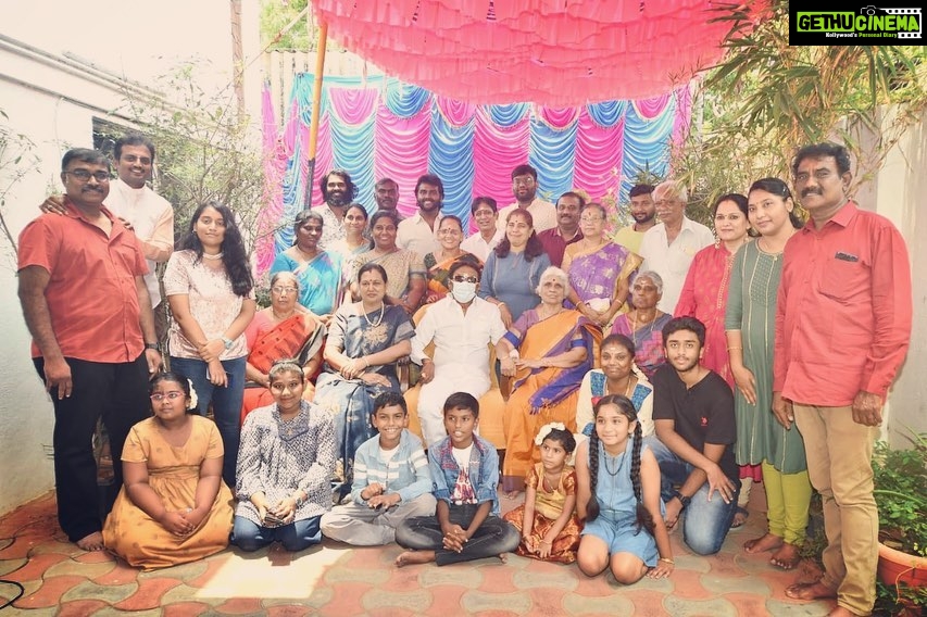 Shanmuga Pandian Instagram - 100th birthday anniversary for my grandfather ALAGARSWAMY it was really a nice occasion to meet all our family members and grace the occasion #vijayakanth#captain#family#gtg#gettogether#love#respect#occasion#birthday#celebration#100#premalathavijayakanth#shanmugapandian#vijayaprabhakaran Saligramam, Tamil Nadu, India