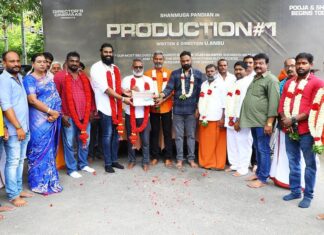 Shanmuga Pandian Instagram - My next project- An action movie produced by ‘Directors Cinemas’ with Director U. Anbu. The shoot begins with an auspicious pooja. 🎬💫