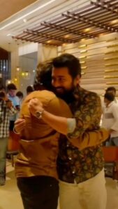 Shanmukh Jaswanth Kandregula Instagram - Exact 1 Year for this DREAM day! 3-3-2022 ❤️ Thank you @actorsuriya anna for everything on that day! @rajsekarpandian Thank you sir. @manojvalluri and @subbupandu Biggest hugs for making it happen. #suriya #shannu