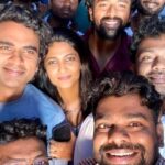 Shanthanu Bhagyaraj Instagram - Annnd the celebrations begin 🥰🎊 @neelam_productions @che_jai_007 @ashokselvan @prithvipandiarajan @keerthipandian @that_cameraman #ProductionNo9 Wat an experience shooting for this sports drama a lot of hardwork,a lot of fun💛🥰 Tnx to everyone who were part of this journey😍 Arakkonam