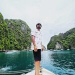Shanthanu Bhagyaraj Instagram - I wake up every morning with a great desire to live happily 🎉💙 @gtholidays.in #thailand #thailandtravel #thailand🇹🇭 #travel #travelphotography #happy #happyme #livehappy #traveltheworld #onelife #liveit #liveitup #happylife #happinessisallweneed Pileh Lagoon - Phi Phi Islands