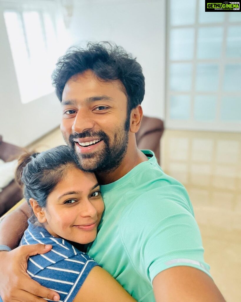 Shanthanu Bhagyaraj Instagram - Happiness ❤ when we have each other 🧿 #happy #happyface #happiness #couplepic #couplegoals