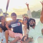 Shanthanu Bhagyaraj Instagram – To one memorable trip…. In every aspect 🤣🧿 
#happyfriendshipday 💛🎊
@dir_thiru @kanithiru10 @kikivijay11