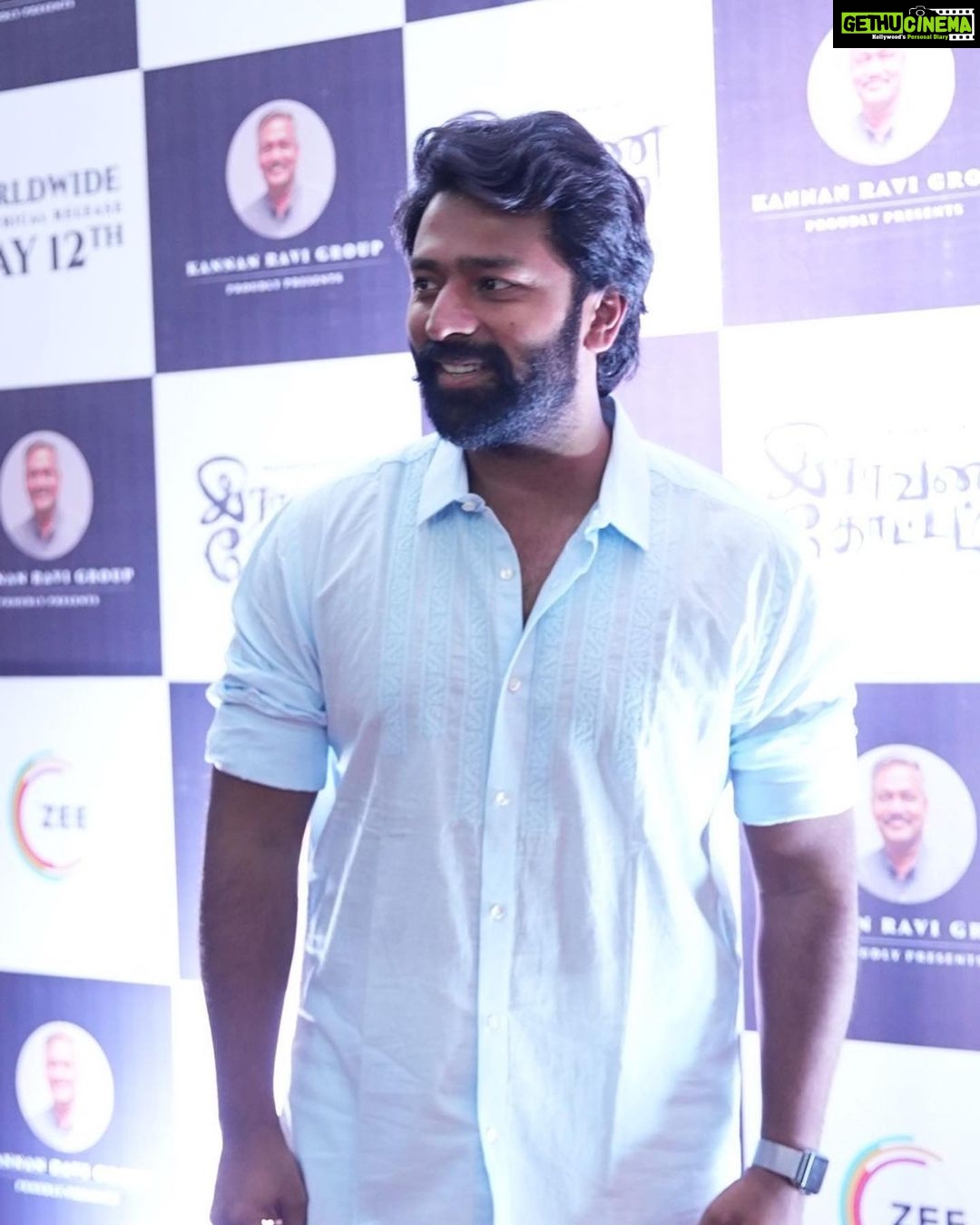 Shanthanu Bhagyaraj Instagram - 12th of May #RaavanaKottam Grand Worldwide release🙏🏻🤎 Check out the trailer & songs on @saregamatamil YouTube page 🤎 @ravi_krg1967 @vikramsugumaran96 @donechannel1 @teamaimpro @editorkishore @vetrivelmahendran_dop @prabhakaranjustin @narmadhaveni @actorsanjay_saravanan.official @njsatz Chennai, India