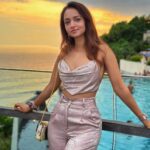 Shanvi Srivastava Instagram - Chasing sunsets 🌅 👗 @therapyclothing.in . . . #lovemylife #sunsets #whataview #bali #vacationdiaries #vacationmode #vibes #vacation #shanvi #shanvisrivastava #shanvisri #throwback #chasingsunsets #potd #ootd #instagood #instafashion #instalove