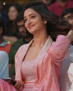 Shanvi Srivastava Instagram - SWIPE LEFT and Caption that 😬😬😬 
.

.
.
.
for #BAANG Trailer launch! 

Styling - @smitha_prakash19 
Outfit - @missmomo.in
MUA - @makeupby_ringkulaishram 
#shanvisrivastava #shanvisri #baangonaugust18th #baang #pink #barbie #leona #love #cinema #shanvians #instadaily #instafashion #wednesday