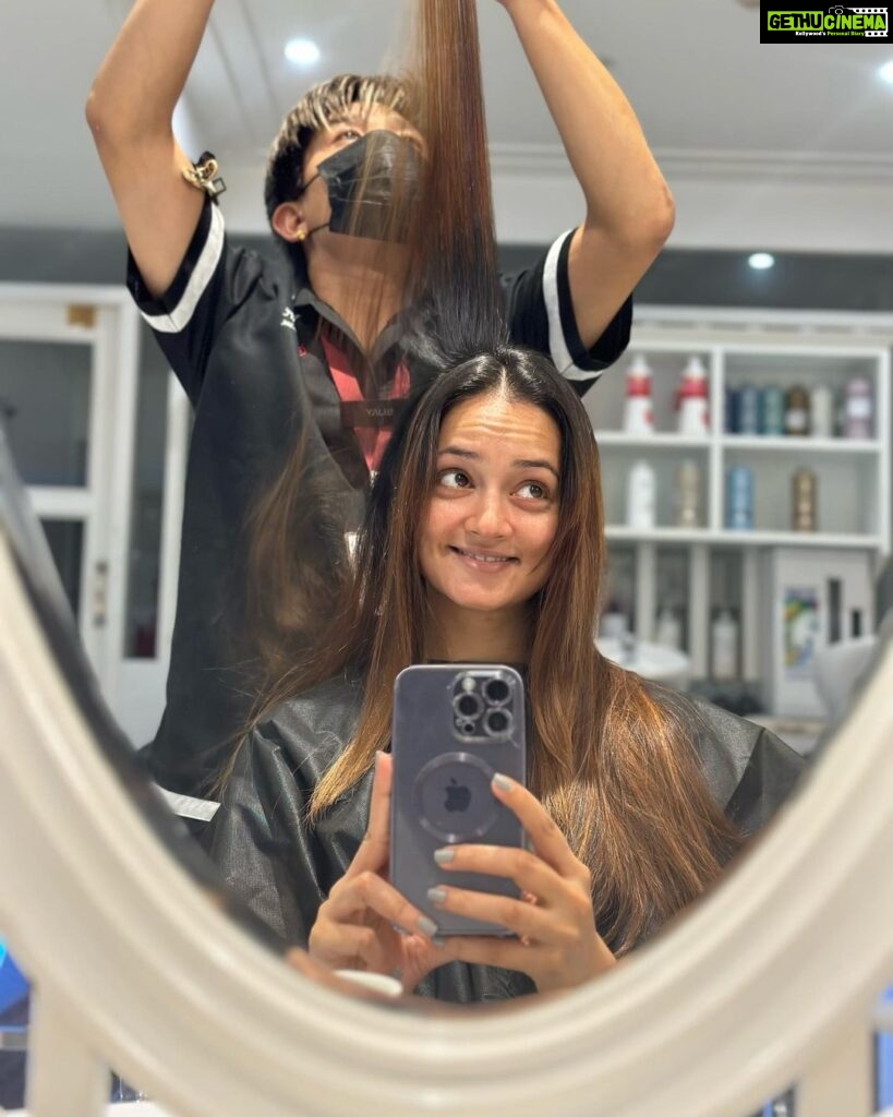 Shanvi Srivastava Instagram - Got a Hair Botox at my favourite beauty destination in Bangalore, @bodycraftspasalon What is Hair Botox you ask? Hair botox is a deep-conditioning treatment designed to restore and revitalize damaged hair. The treatment usually involves the application of a specialized formula containing ingredients such as proteins, amino acids, vitamins, and other nourishing substances. My hair has never felt so soft and frizz-free. These results are long-lasting and wouldn't have to worry about my hair for a bit 😇 Bye bye heat! bye bye chemical! hey pretty🤪 #shanvisrivastava #shanvisri #bodycraft #hairhealth #love Bangalore, India