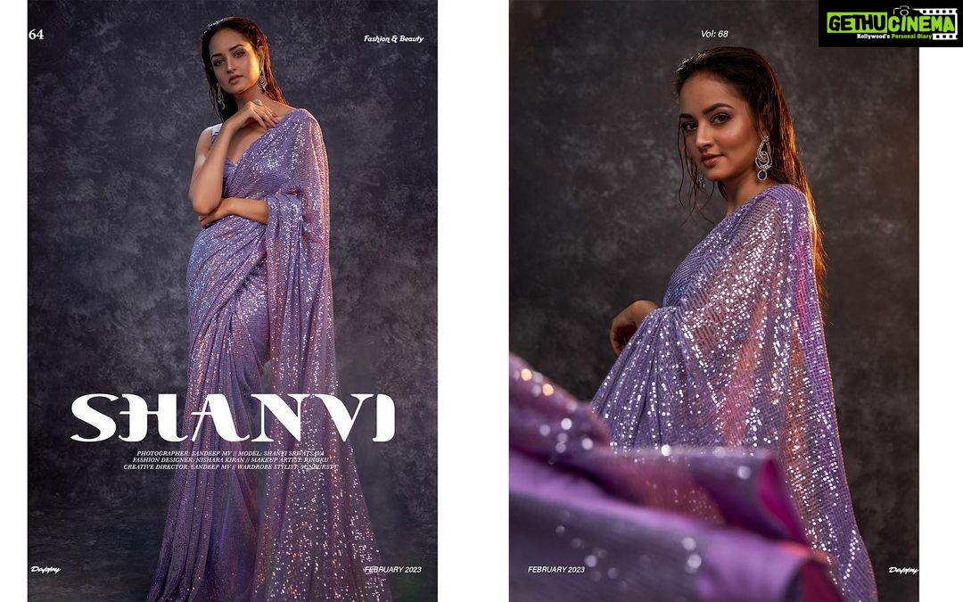 Shanvi Srivastava Instagram - SHANVI Featured in February 2023 @dappy.us magazine Inframe Actress : @shanvisri H&M : @makeupby_ringkulaishram Designer : @nisharakiran Photo 📸 : @sandeep.mv @_sunburstt_ Sunburstt