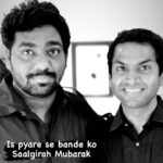 Sharib Hashmi Instagram - Jiski kaamyaabi apni kaamyaabi lagti hai !!! ❤️🤗❤️ Happy Birthday to you mere bhai @zakirkhan_208 🎂🎂❤️❤️ Dherrr saara pyaar Dherr saari duaayein aur dherrr saare #Tathastu ❤️❤️❤️ #HappyBirthday
