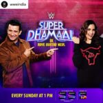 Shazahn Padamsee Instagram - #Repost @wweindia #2023 mein dhamaal hoga aur bhi super because #WWESuperDhamaal is BACK with a new look and new hosts @sharmanjoshi & @shazahnpadamsee! Don’t miss, every #Sunday at 1 PM (IST) on #SonySportsNetwork @sonysportsnetwork