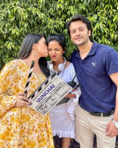 Sheen Dass Instagram - Deeply gratified to be the part of this film . 🎬
My 1st movie @uunchaithemovie 
3rd association with @rajshrifilms 
And hopefully many more to come 🥰🤞🏻. 
Love you @surabhi.horo Tai 😘. 
.
.
#blessed #uuchai #movie