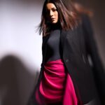 Shehnaaz Kaur Gill Instagram - 🖤 Outfit by : @gauge81_ Jewellery by : @misho_design Styled by : @manekaharisinghani with @chintan_shah08 📷 @shreyansdungarwal Hair: @cheemabaljit2 Makeup by : @passirajan Location : @merakiistudioz Managed by : @kaushal_j