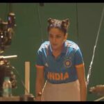 Shehnaaz Kaur Gill Instagram - Shot something very very exciting for WORLD CUP 2023! @starsportsindia #ComingSoon #WorldCupFeverWithShehnaaz #BleedBlue