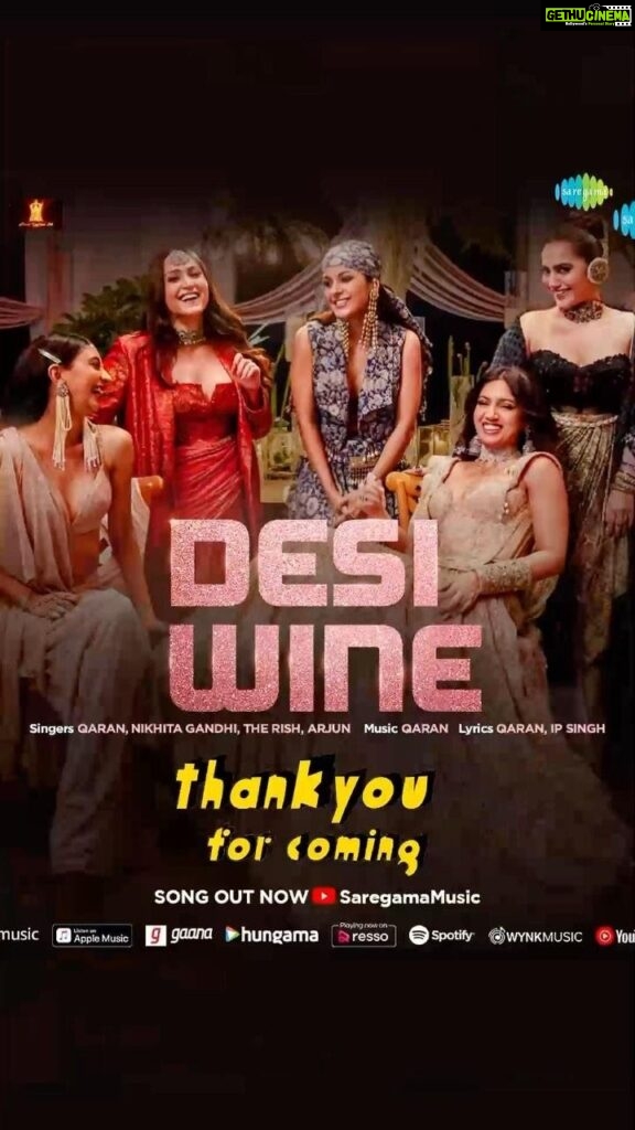 Shehnaaz Kaur Gill Instagram - The only ‘Desi Wine’ you need this festive season to have fun! 🍷 Listen to #DesiWine by @qaranx featuring @nikhitagandhiofficial, @the.rish & @arjunartist on Saregama Music’s YouTube Channel and all major streaming platforms! #ThankYouForComing #ComebackOfTheChickFlick #DontForgetToCome #DesiWineSong #DesiWine @farahkhankunder @bhumipednekar @shehnaazgill @dollysingh @kushakapila @shibani_bedi #PradhumanSinghMall @natasharastogi @Gautmik @sushantdivgikr @salonidaini_ @dollyahluwalia @kkundrra @tejaswidevchaudhary @anilskapoor @shobha9168 @ektarkapoor @rheakapoor @karanboolani @radsanand @prashastisingh @rajitdev @safirock @udayanbhat @gaurisathe @jpaarth @balajimotionpictures @akfcnetwork @saregama_official Costume Design: @taruntahiliani Jewels: @shriparamanijewels