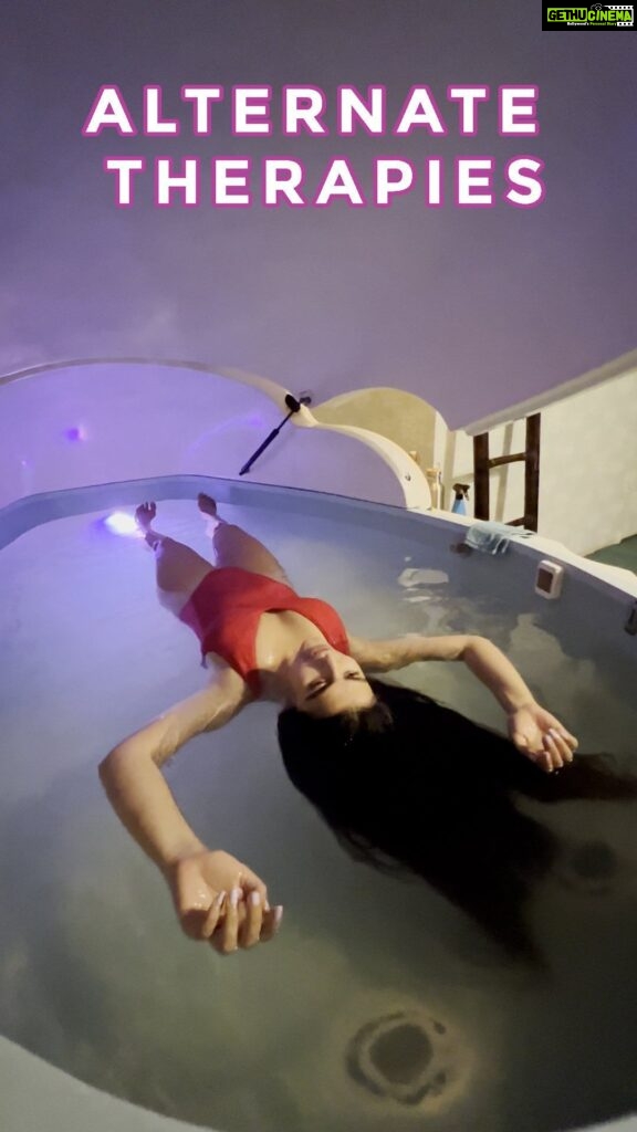 Shenaz Treasurywala Instagram - Would you try this? Leave a ❤️ if you believe in alternative therapies like these to take care of your mind body and soul. The sensory deprivation tank was just all black and I was floating - felt as I was in the Dead Sea. ( saves you the trip to Israel 🇮🇱;) The light therapy was trippy! Felt like I was on something 😅 Bangalore has some cool alternate therapies to experience. Look for 1000 petals if you want to try these treatments #healmindbodyspirit #alternatetherapies Bangalore, India