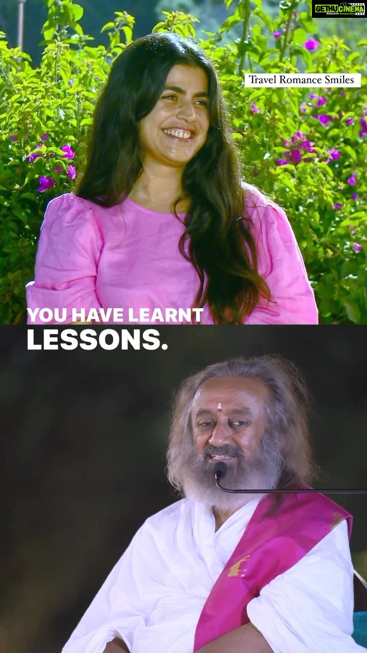 Shenaz Treasurywala Instagram - I went to Art Of Living Bangalore to meet to ask Guruji an important question. Here’s his answer. If you have some advice too, feel free in the comments ;) I won’t feel bad 😅 I think what he’s saying is - in this world of options- you just have to feel a feeling and take the leap of faith. #artofliving #shrshriravishankar Art of Living International Center, Bangalore