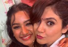 Sherin Instagram - 👩‍🍳👩‍🍳 Costumes - @labelswarupa Make up - @jiyamakeupartistry Hair - @mani_stylist_ Jewellery - @original_narayanapearls #cwc #cookwithcomali #cookwithcomali #cooking #vijaytelevision