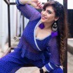 Sherin Instagram – Let’s disco 🕺 
Designer- @labelswarupa 
Make up – @jiyamakeupartistry 
Hair – @purpleplusnagu 
Photographer – @crackjackphotography 
#sherin #cookuwithcomali #cookwithcomali #vijaytelevision #love #purple