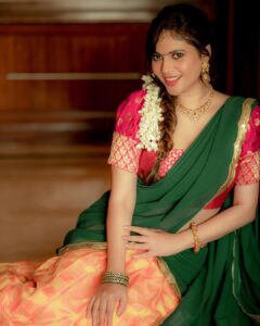 Sherin Instagram - 💚💖💛

Costumes - @labelswarupa 
Photography - @camerasenthil 
Makeup - @jiyamakeupartistry 
Hair - @mani_stylist_ 
Jewellery - @original_narayanapearls 
Organised by - @rrajeshananda 
#sherin #white #salwarsuits #cooking #cwc #cookuwithcomali #cookwithcomali #vijaytelevision