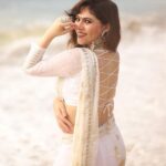 Sherin Instagram - Which song goes well with these pictures? Costumes - @labelswarupa Makeup - @jiyamakeupartistry Hair - @mani_stylist_ Camera - @sat_narain @shotsbyuv @sakthi_fpv @sasi_raaja_thetravelaficionado #sherin #white #saree #cookwithcomali #love Chennai, India