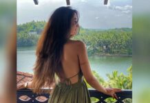 Sherlin Seth Instagram - Soaking in the beauty of Kerala 🤍 📸 @elizabethpaul__ ❤️ . . . . . . . . #sherlinseth #keralatourism #kerala #tamilactress #explorepage #explore #backwaters #forthegram #forme #foryou #beauty #nature #naturephotography #bollywood #beachdress #mehendi #henna #backless The Raviz Kadavu, Calicut