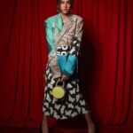 Shibani Dandekar Instagram - Last night in my forever fav DK @dhruvkapoor outfit and bag! Shoes by @balenciaga hair by @azima_toppo ⭐️🩵 photos by the amazing @tanvigvora