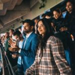 Shibani Dandekar Instagram - There is just nothing like sport! To witness people come together in support of their team is pure magic! The energy in the stadium last night was electric! What an experience and what a game! ManCity you were 🫶🏾 all the best in Istanbul! photos by the greatest @sebporter Thank you 💙 @etihad #etihad @mancity #mancity outfit by my girl @kanikagoyallabel @goyalkanika 🤍 Farhan’s Coat @sshomme Shoes @dmodotofficial