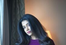 Shilpa Manjunath Instagram - 💜💜 📸 @you_and_i_studios 💄 @saranya_style_studio Hair @viji_makeover