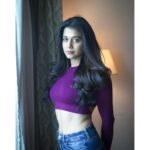 Shilpa Manjunath Instagram - 💜💜 📸 @you_and_i_studios 💄 @saranya_style_studio Hair @viji_makeover