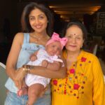 Shilpa Shetty Instagram - Happiest Birthday, Mom! 😘😘 I really did get lucky, because you are every daughter-in-law’s dream come true. Thank you for always being there for me and being an amazing mom & friend to me. Loadsssss of loveeeee❤️😘💝🧿🤗 #Mom #blessed #gratitude #family #love