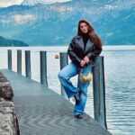 Shivaleeka Oberoi Instagram - Swiss weather! 🖤🧸 Thun, Switzerland