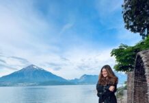 Shivaleeka Oberoi Instagram - Swiss state of mind!🇨🇭✨ #switzerland #europetravel #beautifuldestinations #interlaken #lakethun #swissalps #eurotrip Interlaken, Switzerland