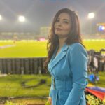 Shonali Nagrani Instagram - Shonali in Mohali :) #CHANDIGARH Styled by : @shayal #sherepunjabT20 #chandigarh #t20cricket #host #presenter #pca #cricket #livecricket #stars-ports