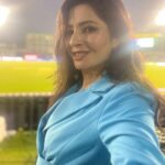 Shonali Nagrani Instagram - Shonali in Mohali :) #CHANDIGARH Styled by : @shayal #sherepunjabT20 #chandigarh #t20cricket #host #presenter #pca #cricket #livecricket #stars-ports