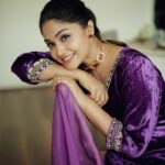 Shritha Sivadas Instagram - 💜💜💜 📸 @kunjippaaru MUAH: @jo_makeup_artist Styling: @stylestoriesbypriyanka Outfit : @calico__boutique Jewellery: @meralda.jewels