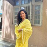 Shriya Pilgaonkar Instagram - Modak , Majja , Memories MORYA In @shopmulmul #Ganeshchaturthi #Indian #Yellow