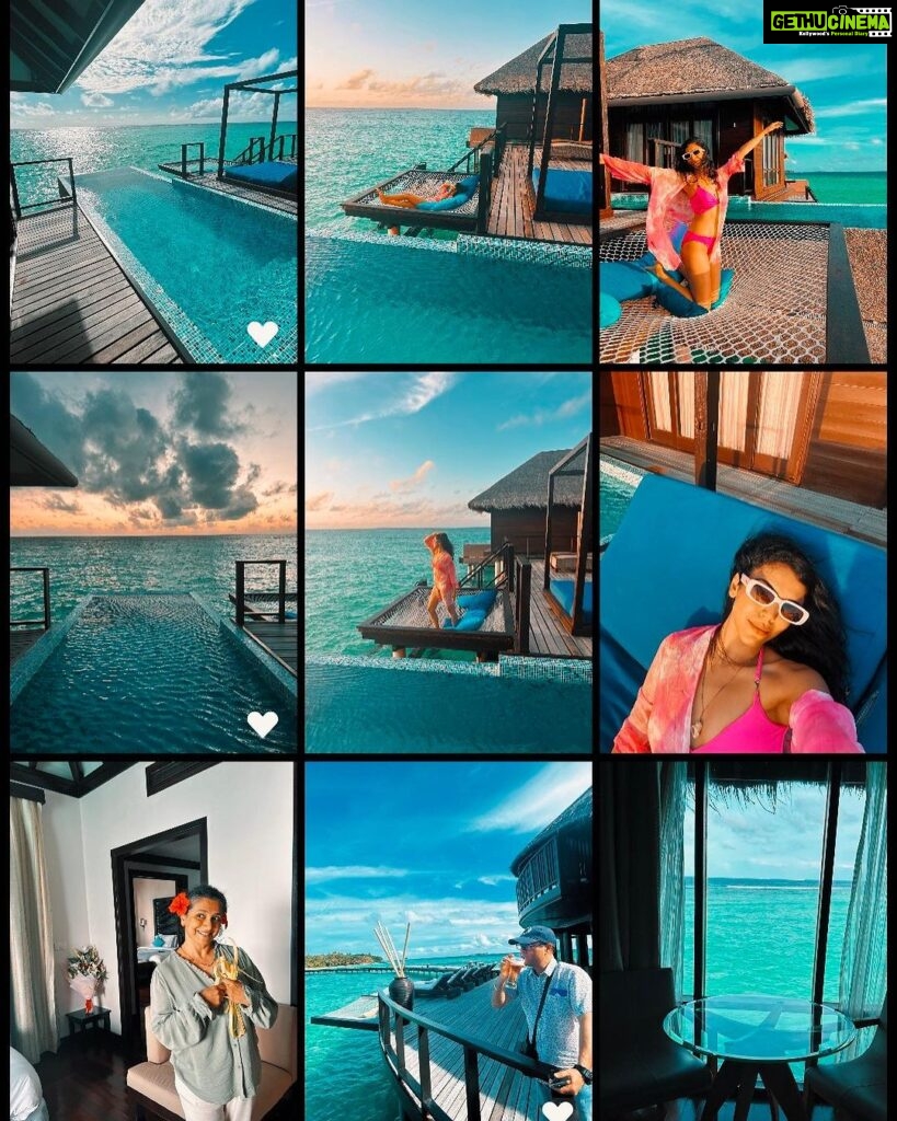 Shriya Pilgaonkar Instagram - Pinks & Blues 🧜‍♀️💗 @coco_resorts X @pickyourtrail #TravelGram #Traveldiaries #Neon #IslandLife #Barbiecore #Pink #Maldives 👙 @flirtatious_india Coco Bodu Hithi Water Residences