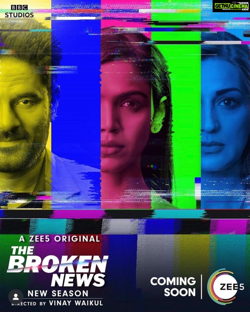 Shriya Pilgaonkar Instagram - Season 2 🎥 The Broken News Coming soon on @zee5 @bbc @jaideepahlawat @iamsonalibendre @nimishalok @pragatideshmukh @gosamm @vinaywaikul #TheBrokenNews #NowFilming #RadhaBhargava