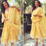 Shriya Pilgaonkar Instagram - Modak , Majja , Memories MORYA In @shopmulmul #Ganeshchaturthi #Indian #Yellow