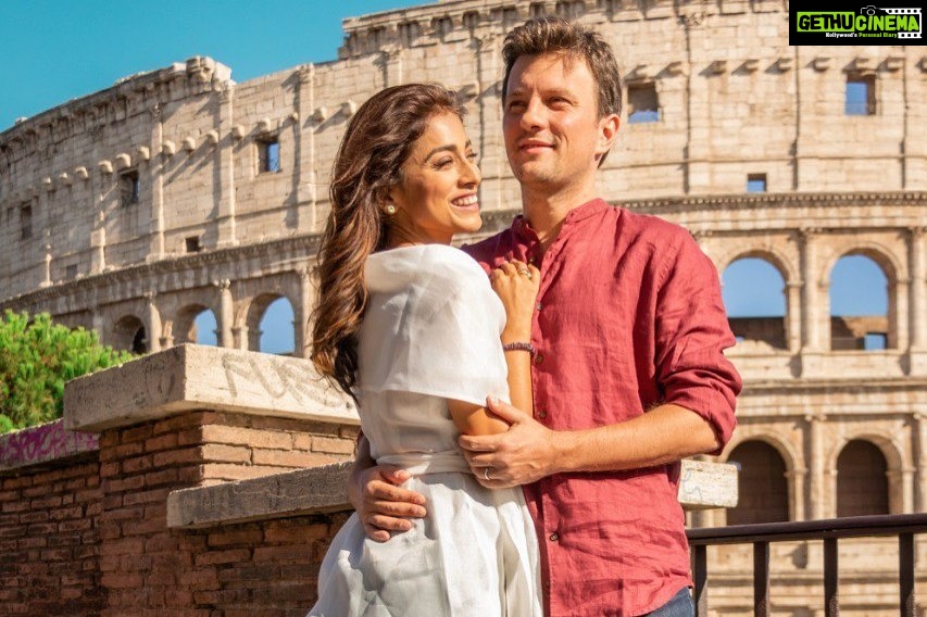 Shriya Saran Instagram - @andreikoscheev @gtholidays.in Rome Need I say more . Love rome ,Because of its history, art, architecture, and beauty – and perhaps its gelato and pasta! Love pasta