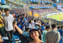Shriya Sharma Instagram - Irrespective of everything, choose yourself every day! You got this 💪🏻🧿 🔙 to #MIvsKKXIP Wankhede Stadium Mumbai