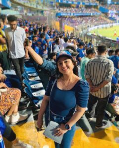 Shriya Sharma Instagram - Irrespective of everything, choose yourself every day! You got this 💪🏻🧿 🔙 to #MIvsKKXIP Wankhede Stadium Mumbai