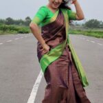 Shruthi Raj Instagram - SAREE @adhishtam 💚💚💚