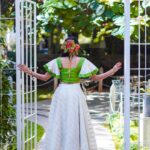 Shruthi Rajanikanth Instagram - Pacha 🍀🌿 📸 @nomadic_frames Costume @snazzy_fashion_design Mua @nbmakeovers_ Ornaments @mayoorajewelerydesigns Fort Kochi