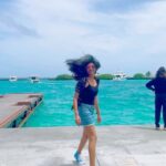 Shruthi Rajanikanth Instagram - Travel and fun tym it is 😍🦋🦋🦋🦋🦋🦋🦋🦋🦋🦋🦋flying 🦋 #maldives #karthikalyaniteaserlaunch #oneyearofvidyaportal #karthikalyanipromotions Maafushi