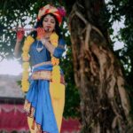 Shruthi Rajanikanth Instagram - ശ്രീകൃഷ്ണ ജയന്തി ആശംസകൾ ✨✨ 📸 @___jithi___ Mua @magnificentmakeupstudio @lekharejanikanth Ambalappuzha Sri Krishna Temple