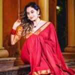 Shrutika Instagram - Celebrating varalakshmi nombu and bringing in worship to the goddess; draping our softest linen zari in our most sacred colour red which very well sets in the mood to this beautiful mangalagaramana festival Saree n blouse @thariibyshrutika Photography @artz_by_sathish #festival #goodvibes #red #varalakshmi #nombu #lakshmi #pooja #goddess #celebration #festivewear #redsaree #mangalarga #color #brocade #blousedesigns #indianwear #saree #instagram #post #picoftheday #trending #newpost #instagood