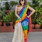Shrutika Instagram - Wrap yourself in the colours of Rainbow with the Most Softest, Purest and the most flowy Mul cotton Ever. So comfortable that you would not only want to wear it for work or a party but you would want to go to Sleep with it too😍 Rainbow Saree Limited Stock only Tharii By Shrutika Launching tomorrow (13.7.23) 18.00 www.thariibyshrutika.com @thariibyshrutika #tharii #rainbowsaree #mulcotton #rainbow #shrutika #thariibyshrutika #Weavers #handloom #handloomsaree #soft