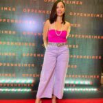 Shweta Basu Prasad Instagram - Boom! 🦄 Oppenheimer special screening, Mumbai. @universalpicturesindia @mumbaifilmfestival . . #oppenheimer #barbieheimer Lower Parel